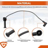 Ontstekingskabelset Ford B-Max, C-Max, Fiesta, Focus, Mondeo & Volvo C30, S40, V50 (56% korting)