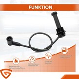 Ontstekingskabelset Ford B-Max, C-Max, Fiesta, Focus, Mondeo & Volvo C30, S40, V50 (56% korting)