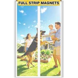 Magnetische Hordeur Wit 100x210 cm Fiberglas - 56% Korting