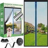Magnetische Hordeur Wit 100x210 cm Fiberglas - 56% Korting