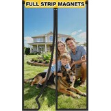 Magnetische Hordeur Wit 100x210 cm Fiberglas - 56% Korting