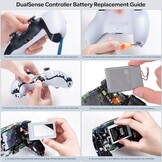 PS5 Controller Battery Pack, 2 Pieces 8880mWh Li-ion Battery with High Capacity for Sony PS5 Controller CFI-ZCT1W, 53% More Endurance (Capacity), Safe Battery Replacement