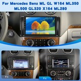 [2G+64G] Android Car Stereo for Mercedes Benz ML GL W164 ML350 ML500 GL320 X164 ML280 with Wireless Carplay and Android Auto, 9 inch HD Touch Screen Car Radio with GPS/WiFi/Bluetooth/EQ/FM RDS