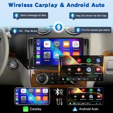 [2G+64G] Android Car Stereo for Mercedes Benz ML GL W164 ML350 ML500 GL320 X164 ML280 with Wireless Carplay and Android Auto, 9 inch HD Touch Screen Car Radio with GPS/WiFi/Bluetooth/EQ/FM RDS