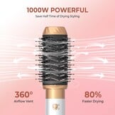 Haarstyler 6-in-1 met Korting - Warmluchtborstel, Föhn & Curler