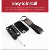 kaser Cover Shell Key Fob Case Remote Control 3 Buttons for PEUGEOT 107 207 307 407 308 409 407 607 (For Peugeot 3 Buttons)