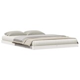 vidaXL Bedframe Wit 140 x 220 cm Massief grenenhout
