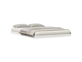 vidaXL Bedframe Wit 140 x 220 cm Massief grenenhout
