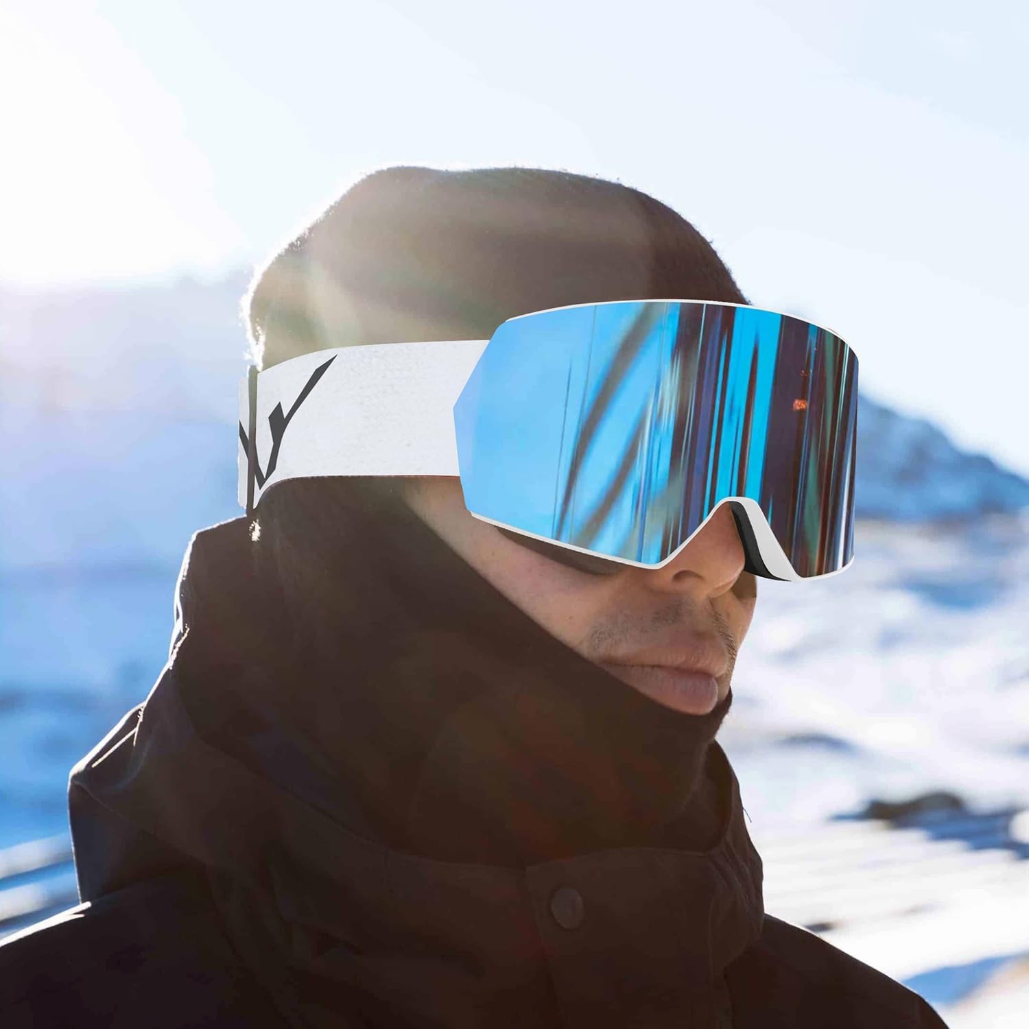 Skibril Snowboardbril Unisex met UV400 Anti-Fog, Helm Compatibel (-58%)