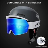 Skibril Snowboardbril Unisex met UV400 Anti-Fog, Helm Compatibel (-58%)