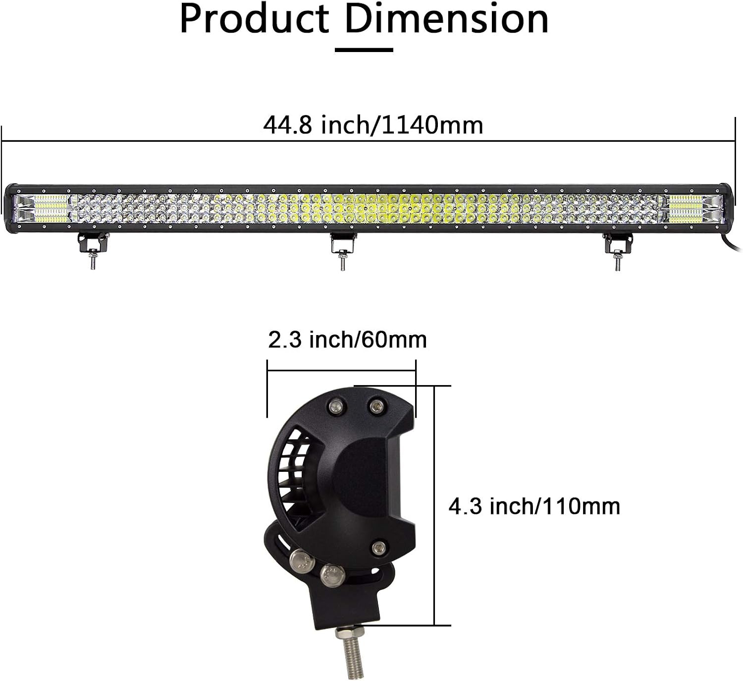 114cm LED Werklichtbalk 612W Offroad 4x4 ATV UTV Tractor | 41% Korting