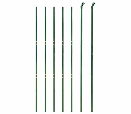 vidaXL Draadgaashek 1,8x10 m gegalvaniseerd staal groen