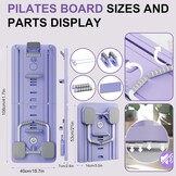 Automatic Rebound Abdominal Wheel Core Strength Training Ab Roller Exercise Wheel Board Pilates Reformer Board, Resistance Bands, Knee Mat Exercise Equipment for Home Use