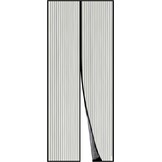 Apalus Vliegengordijn voor Deur met Magnetische Sluiting, Insectenhor voor Balkon- en Terrasdeur, Zonder Boren te Monteren, Niet Inkortbaar (70x210 cm, Zwart)