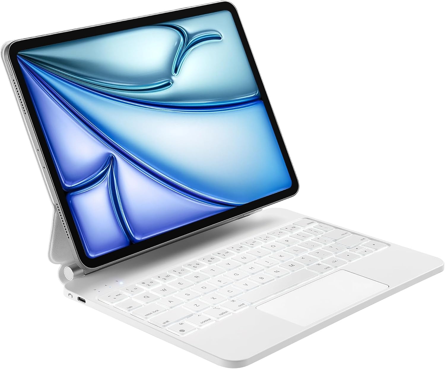 Magic Keyboard 10.9 Inch for iPad Air (5.4 Generation) with Keyboard for iPad Pro 11 Inch (3rd/2nd/1st Gen) Design Floating Stand, Magnetic Keyboard with Trackpad, German QWERTZ Layout