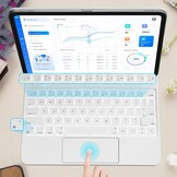 Magic Keyboard 10.9 Inch for iPad Air (5.4 Generation) with Keyboard for iPad Pro 11 Inch (3rd/2nd/1st Gen) Design Floating Stand, Magnetic Keyboard with Trackpad, German QWERTZ Layout