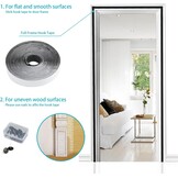 Apalus Vliegengordijn voor Deur met Magnetische Sluiting, Insectenhor voor Balkon- en Terrasdeur, Zonder Boren te Monteren, Niet Inkortbaar (70x210 cm, Zwart)