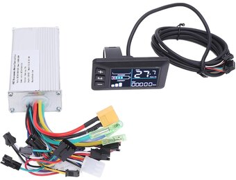 BuyWeek Elektrofahrrad Brushless Motor Controller Kit, 36V 48V 60V 450W 500W Sinuswellen Controller mit G51 LCD Anzeigefeld