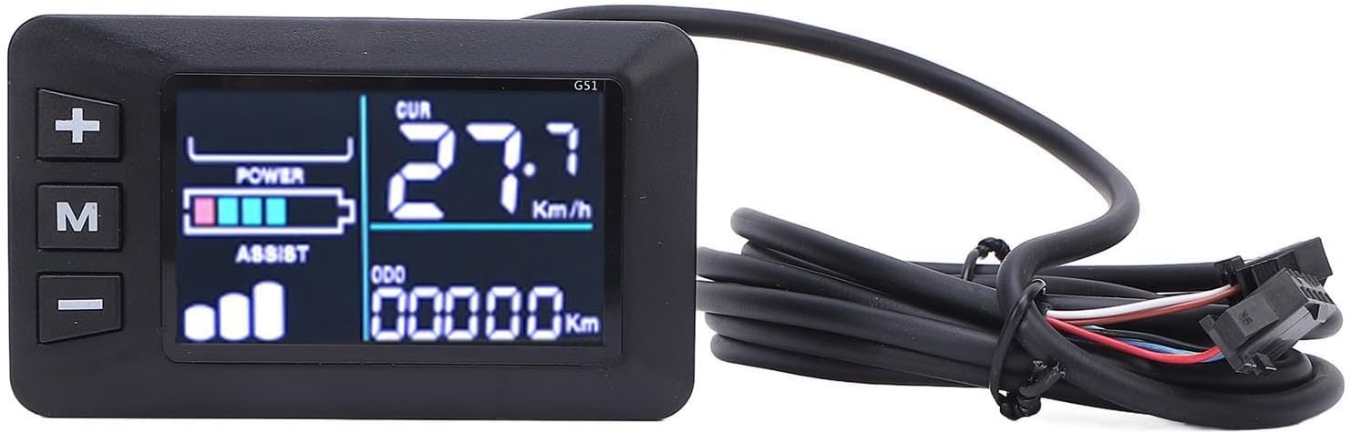 BuyWeek Elektrofahrrad Brushless Motor Controller Kit, 36V 48V 60V 450W 500W Sinuswellen Controller mit G51 LCD Anzeigefeld