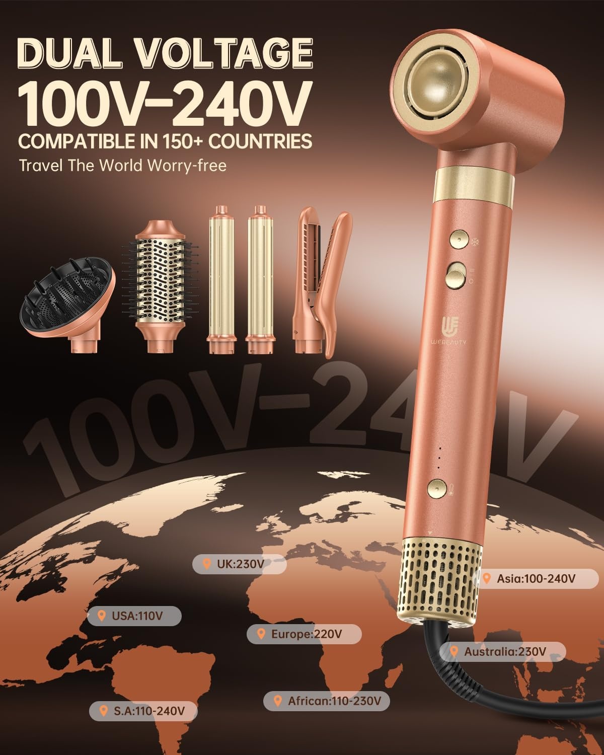 7-in-1 Airstyler - 61% Korting - Snel Drogen & Krullen