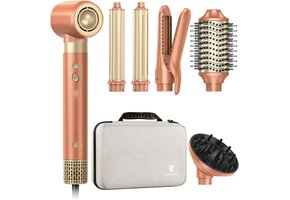 Heteluchtborstel Airstyler 7-in-1: Föhn, Krul & Style met 52% Korting