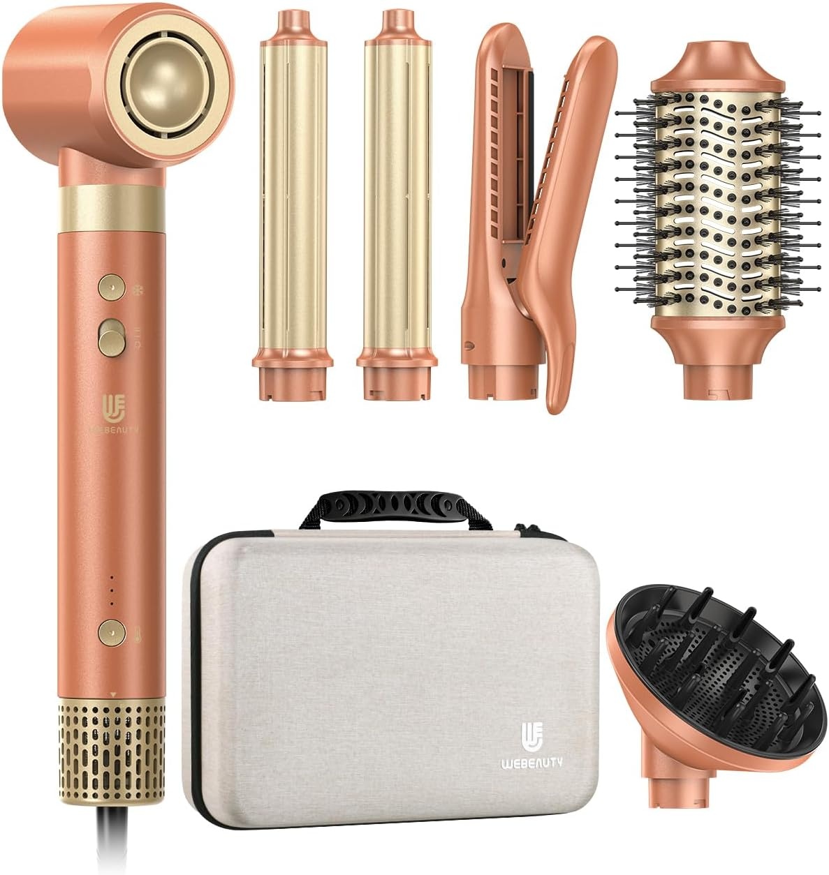 Heteluchtborstel 7-in-1 met 61% Korting | Multifunctionele Haarstylist