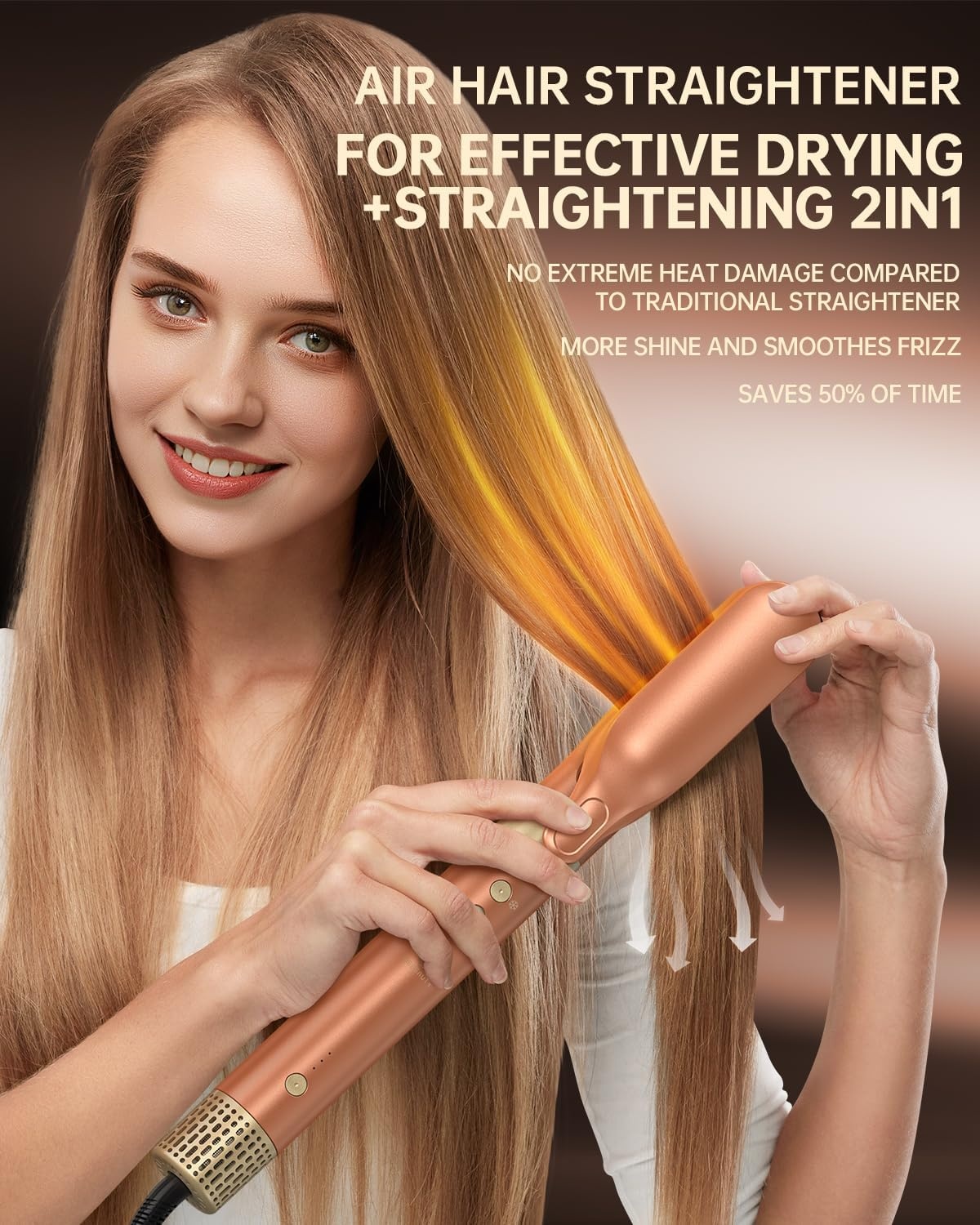 Heteluchtborstel 7-in-1 met 61% Korting | Multifunctionele Haarstylist