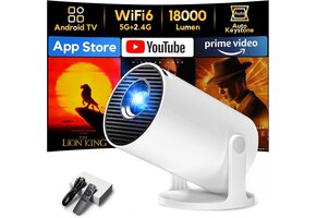 Mini Beamer met Android 11, 1080P & WiFi 6 - 34% Korting