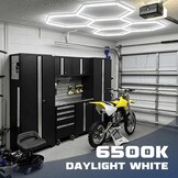 TAUDUDE Hexagon LED Plafondlamp 5 Hex - 6500K Daglicht Wit voor Garage en Werkplaats