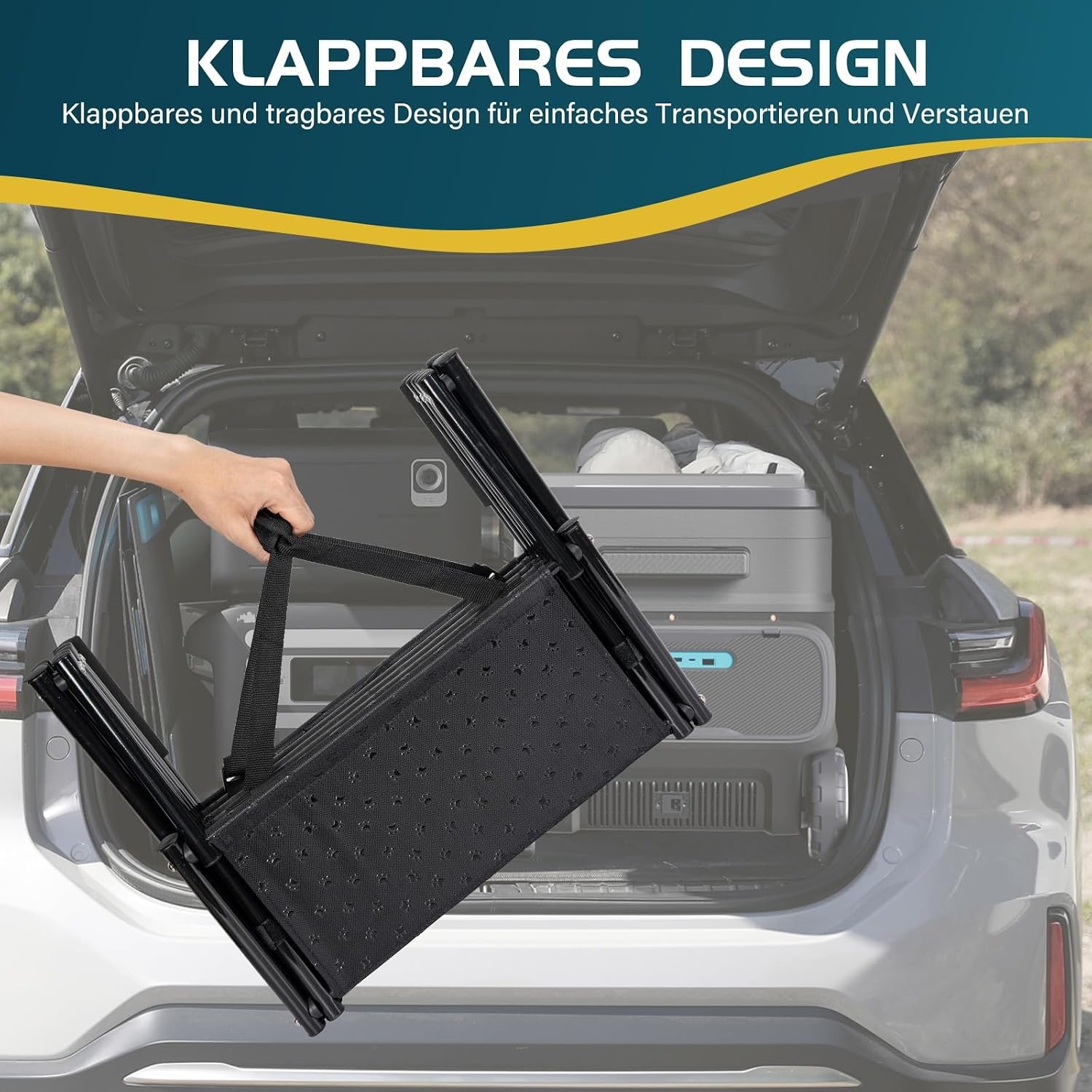 OUUTMEE Hondenautotrap met 4 niveaus, inklapbare hondenhelling met antislip oppervlak, hondentrap voor kleine en grote honden tot 80 kg, voor auto's en SUV's