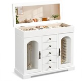 Sieradendoos Organizer Hout (Verweerd Wit) - 34% Korting!