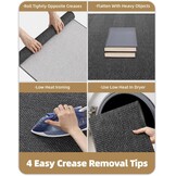 Donkergrijze Deurmat 122x183cm - Antislip & Wasbaar (29% Korting)