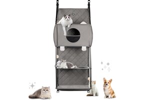 Ruimtebesparende Kattenkrabpaal 4-Laags - 47% Korting
