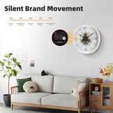 Industriële Steampunk Wandklok met Bewegende Tandwielen | 50 cm | 60% Korting