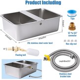 Automatische Waterdispenser 25L Roestvrijstaal - Groot Huisdier