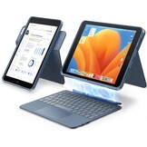 Toetsenbordhoes iPad 10.2" (9/8/7e gen) met Trackpad & 7 Kleuren Achtergrondverlichting | 34% Korting