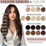 Clip-in Haarextensies Echt Haar Remy #6 Lichtbruin 30cm 34% Korting