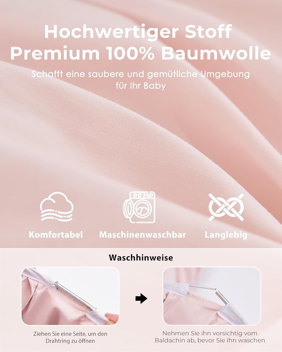 Roze Prinsessen Klamboe met Sterrenlicht - 33% Korting