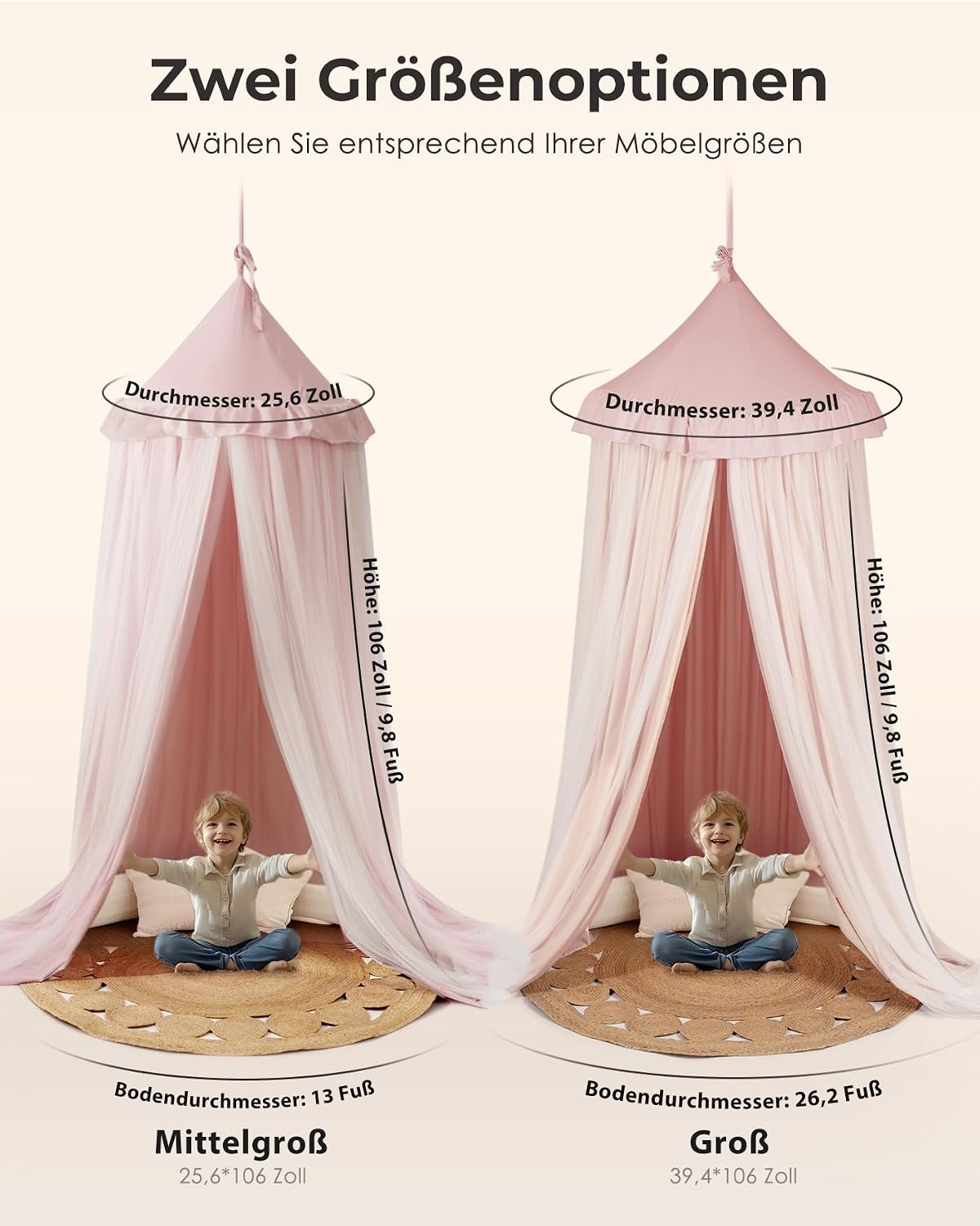 Roze Prinsessen Klamboe met Sterrenlicht - 33% Korting