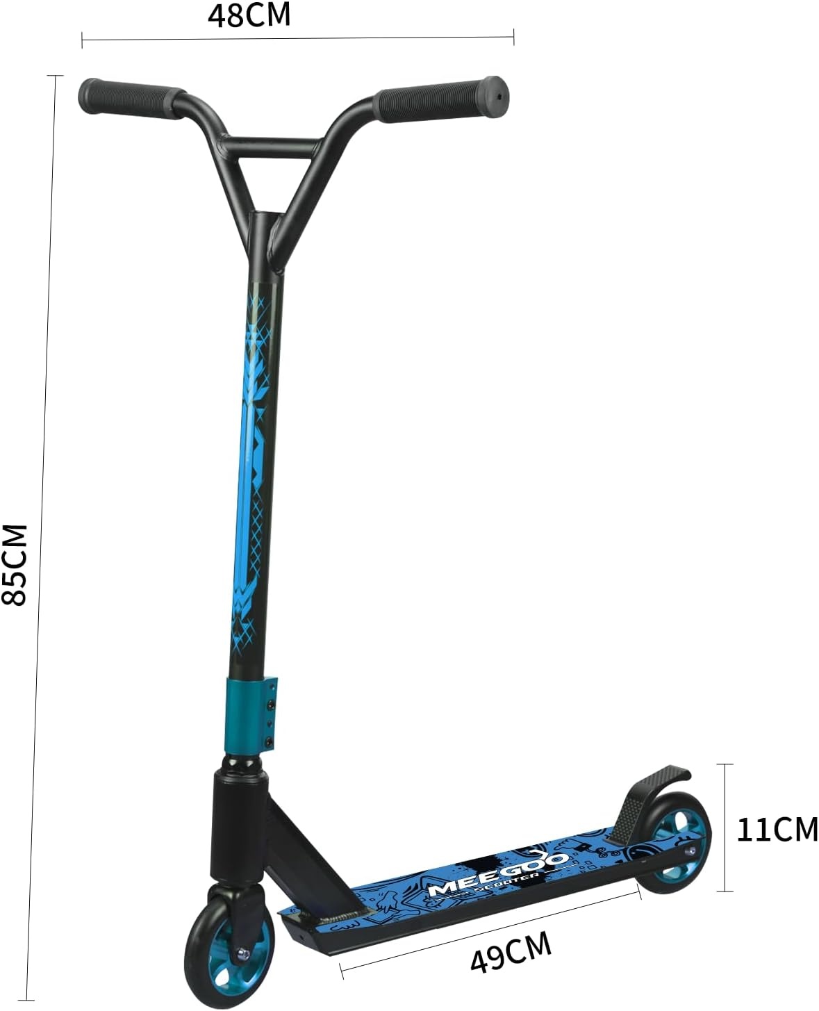 Stuntstep ABEC-10, Aluminium Wielen & Lichtgewicht Frame - 34% Korting!