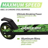 Stuntstep Groen - ABEC-10 Lagers | 100 kg | Lichtgewicht