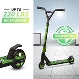 Stuntstep Groen - ABEC-10 Lagers | 100 kg | Lichtgewicht