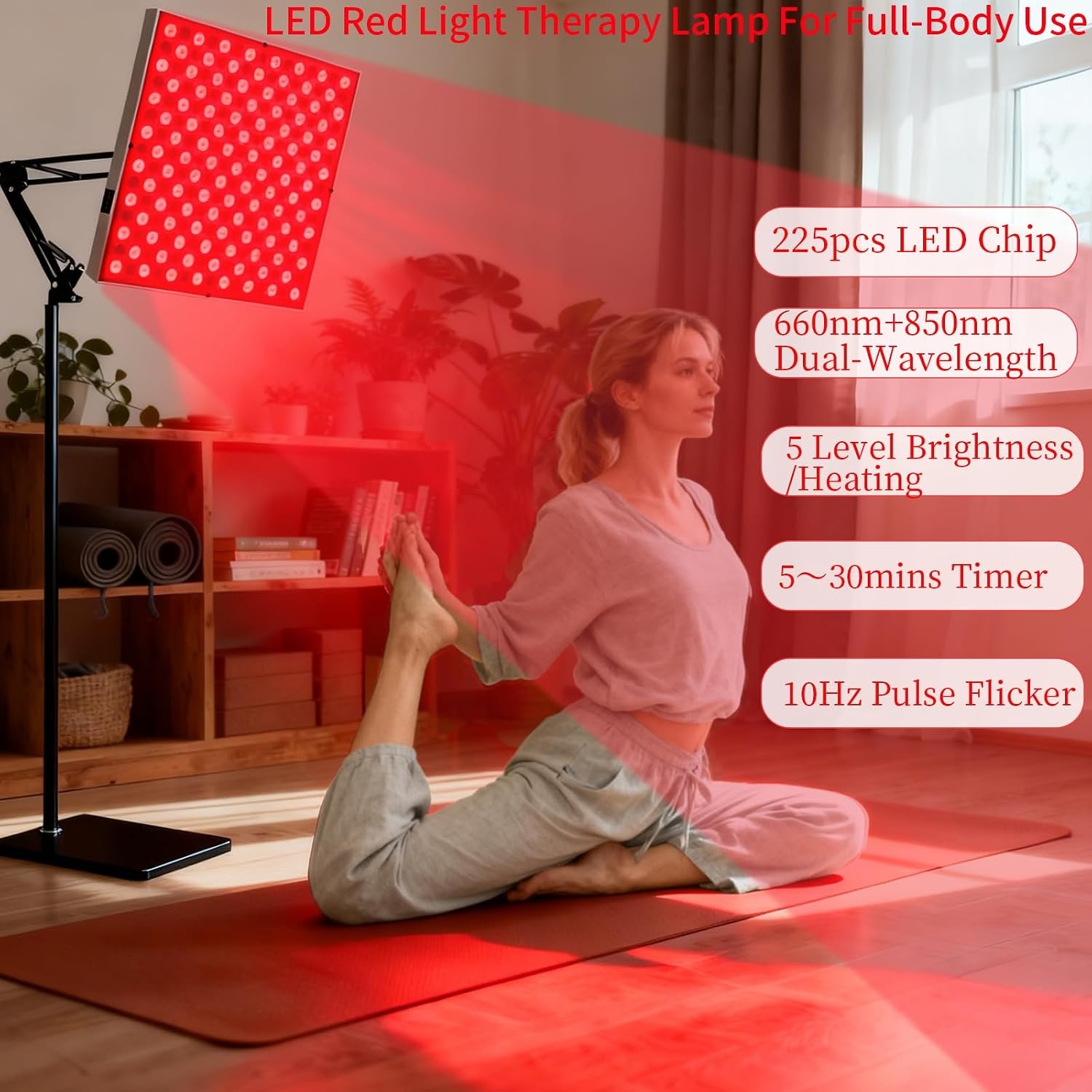 Roodlichttherapielamp 225 LED's met 30% Korting