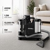 Tapijtreiniger & Vlekverwijderaar - 450W Krachtig - Zwart (34% Korting)