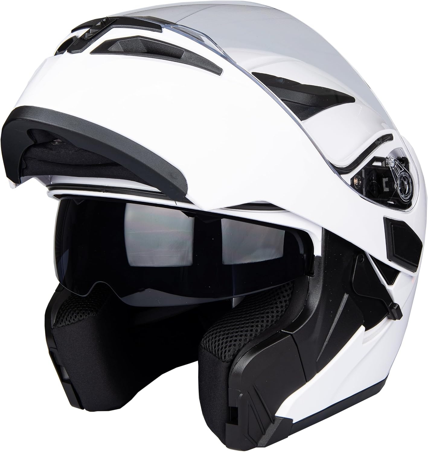 Opklaphelm Motorfiets Rood Maat M | Dubbel Vizier & Zonnescherm | DOT/ECE Keurmerk | -34%