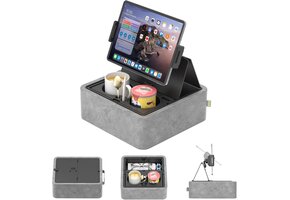 Universele Tablet & Telefoonhouder 4,7-12,9" met Snack- & Bekerhouders (51% korting)