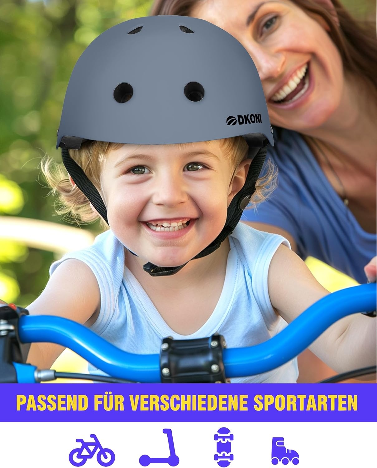 Kinder Fietshelm Multi-sport Grijs - 28% Korting