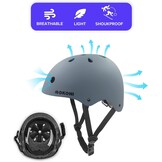 Kinder Fietshelm Multi-sport Grijs - 28% Korting