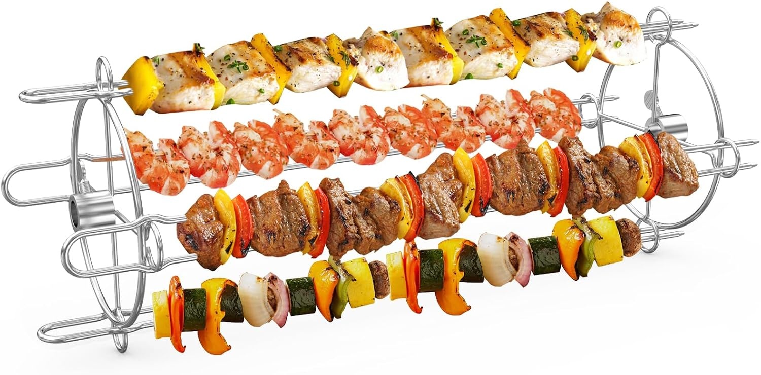 Rotisserie Spiesen Set Universeel RVS 44cm - 28% Korting
