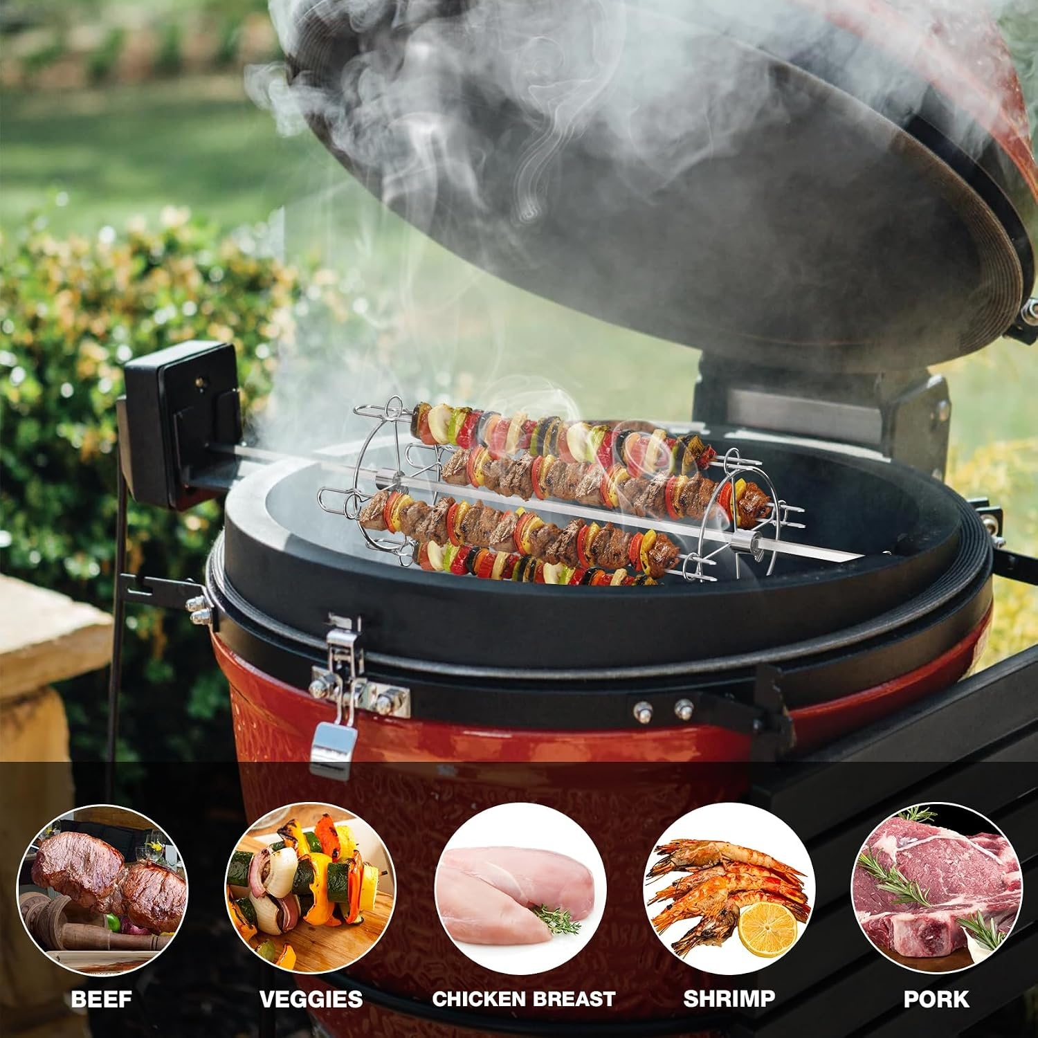 Rotisserie Spiesen Set Universeel RVS 44cm - 28% Korting